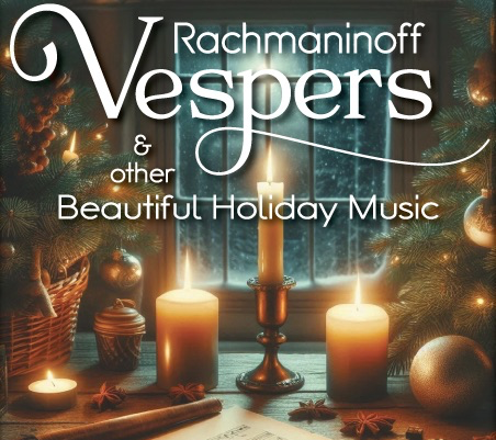 Winter 2025 Concert Poster — Rachmaninoff’s Vespers, December 12–14, SOU Music Recital Hall